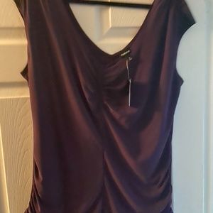 Torrid Plum Cinch Front Top - Size 2